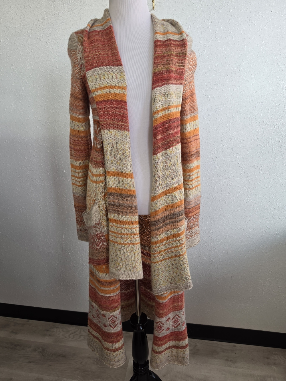 Free People Longline Open Front Cardigan Sweater Size Small